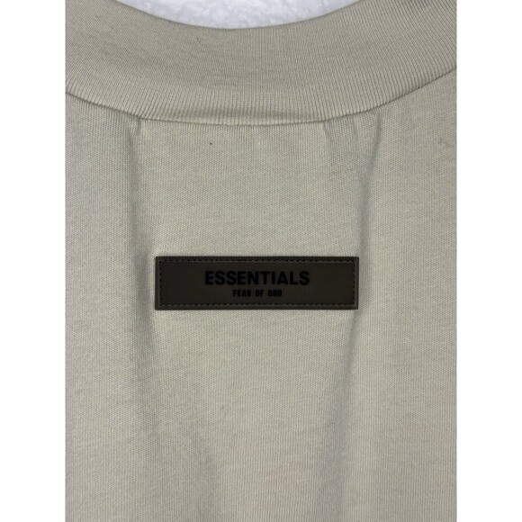 Fear Of God Essentials Short Sleeve T-Shirt Women’s Medium Beige Tan Embroidered - Picture 11 of 16